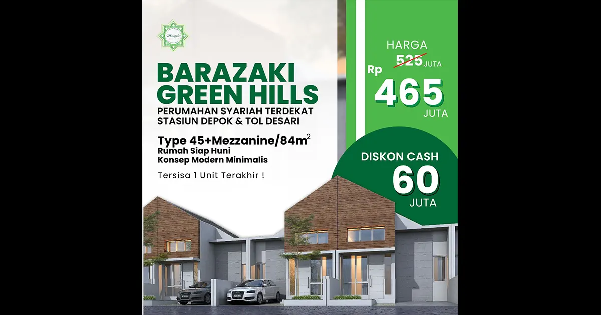 Rumah Barazaki Green Hills Kota Depok