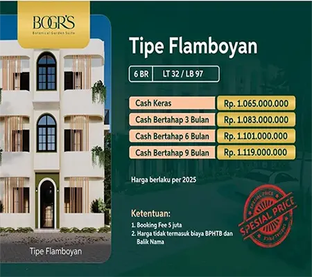 Kost Bogor Tipe Flamboyan