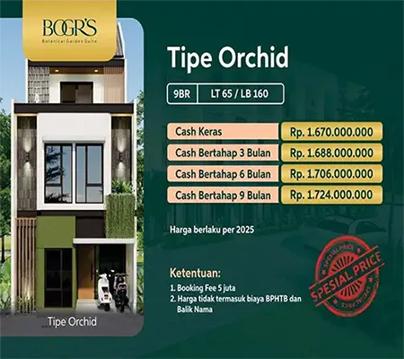 Kost Bogor Tipe Orchid
