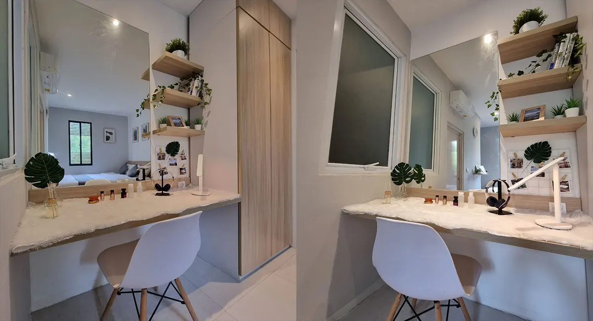 Kost Gading Serpong Kamar Tidur Tampak Meja Belajar