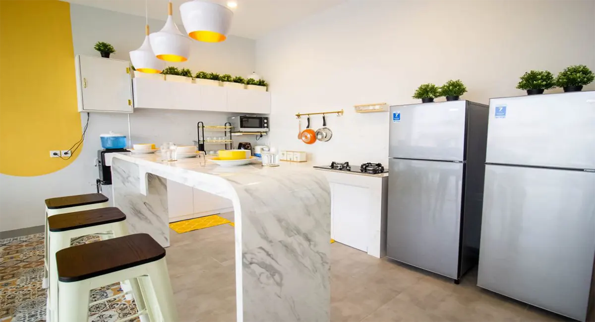 Kost Jakarta Barat Mangga Besar Ruang Dapur Tampak Mini Bar