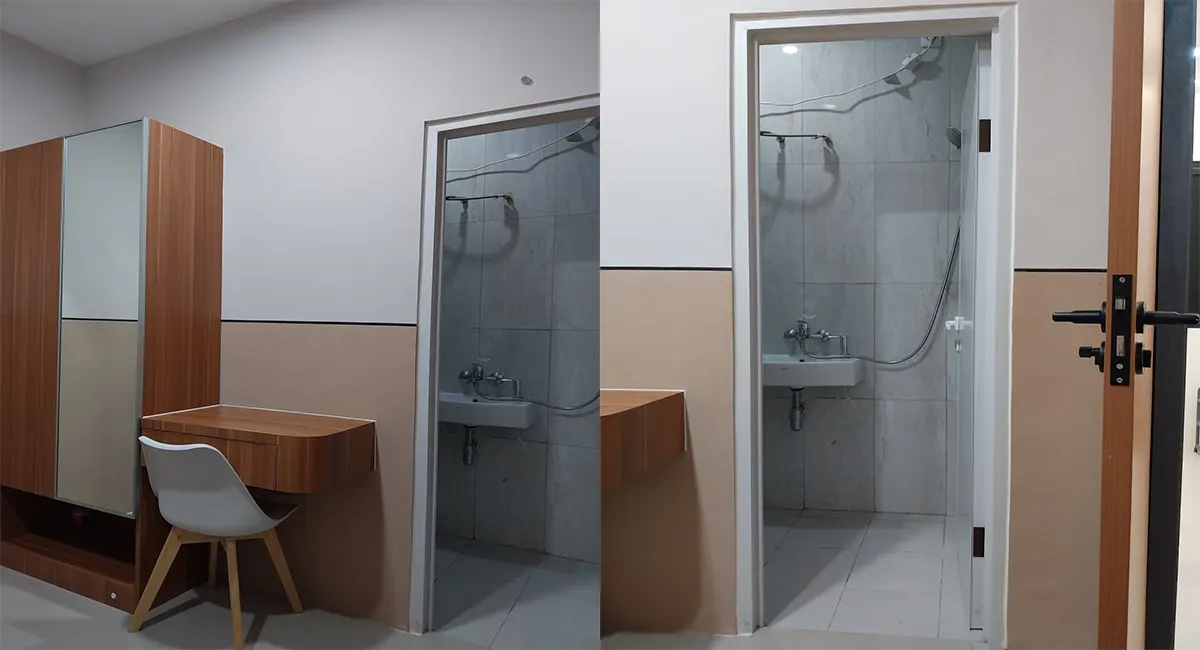 Kost Jakarta Selatan Kebayoran Lama Kamar Tidur Tampak Kamar Mandi
