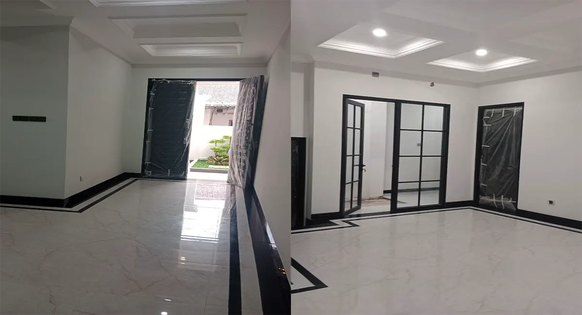 Jual Rumah Baru Siap Huni Ciracas, Cibubur, Jakarta TImur Pintu Masuk Ruamg Tengah