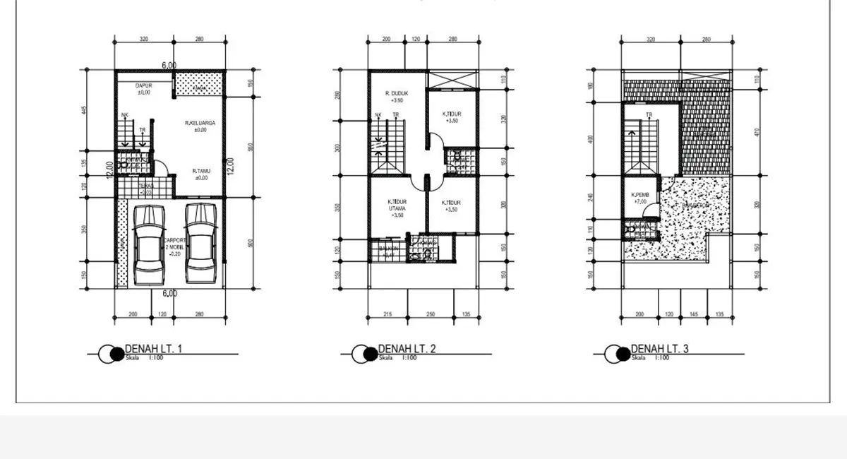 Jual Rumah Jakarta Timur Ciracas Denah Lantai